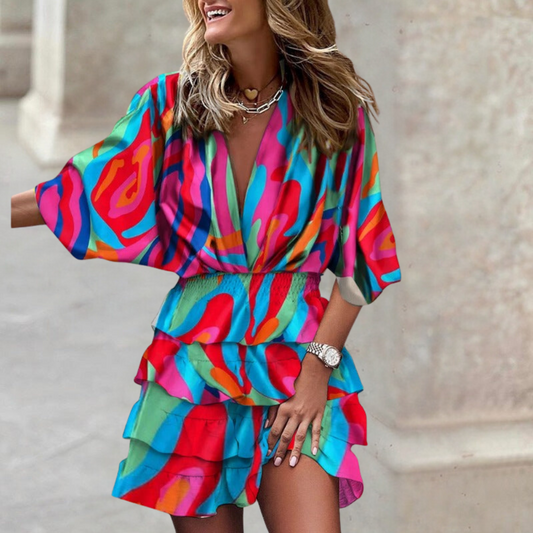 Ivyshape | Timeless Colourful Mini Dress