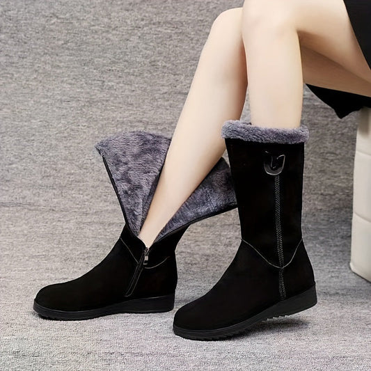 Ivyshape | Suede boots for winter