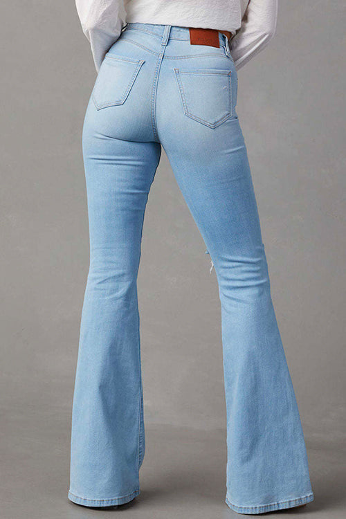 Ivyshape | Women's Bell Bottom Jeans