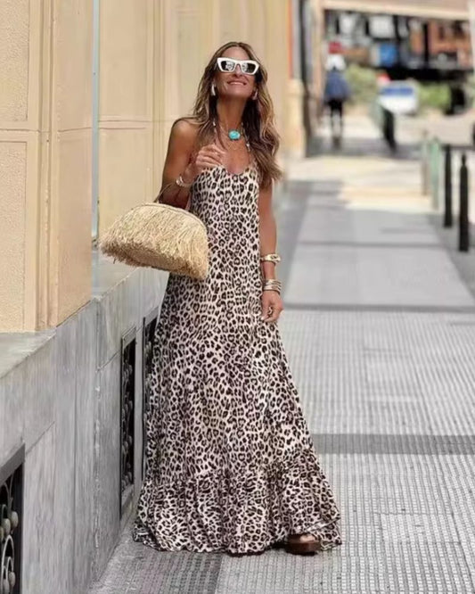 Ivyshape | Leopard Summer Dress