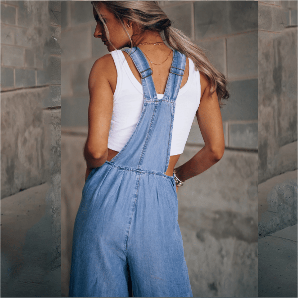 Ivyshape | Women Denim Overall