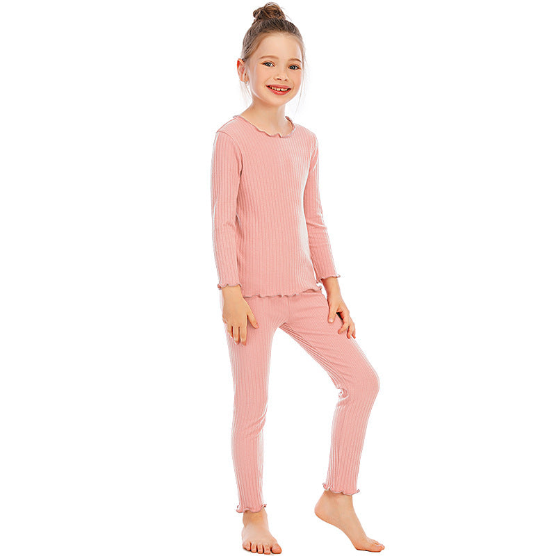 Women’s pajama set with charming ruffles Ivyshape