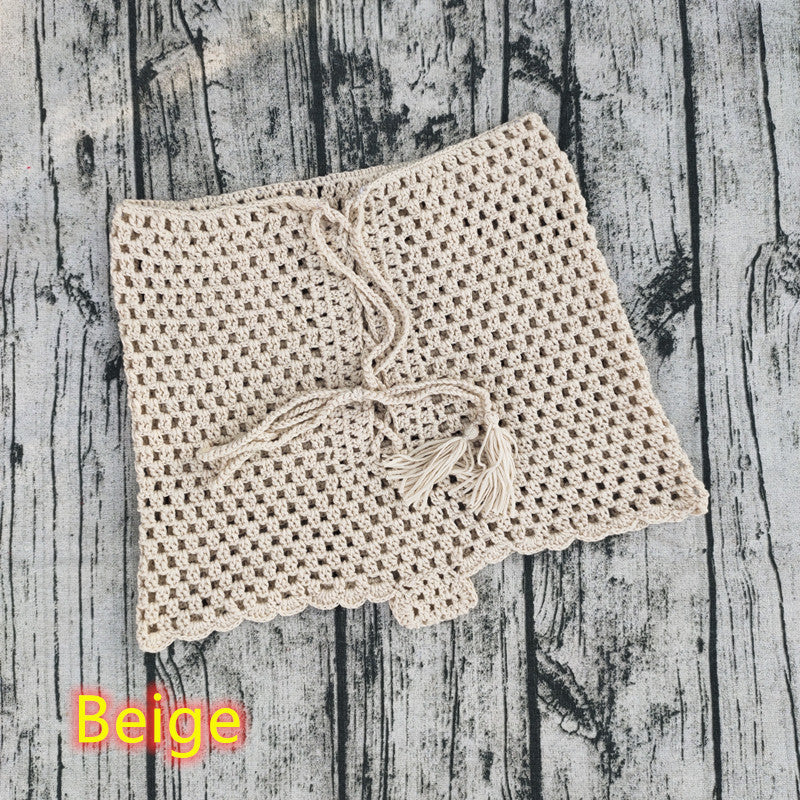 Ladies Airy Crochet Shorts Ivyshape