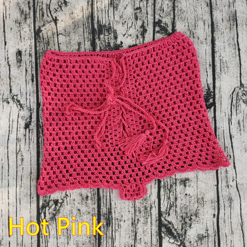 Ladies Airy Crochet Shorts Ivyshape