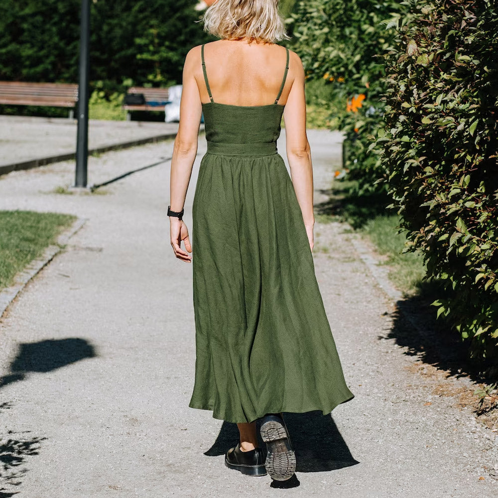 Casual Linen Slip Dress