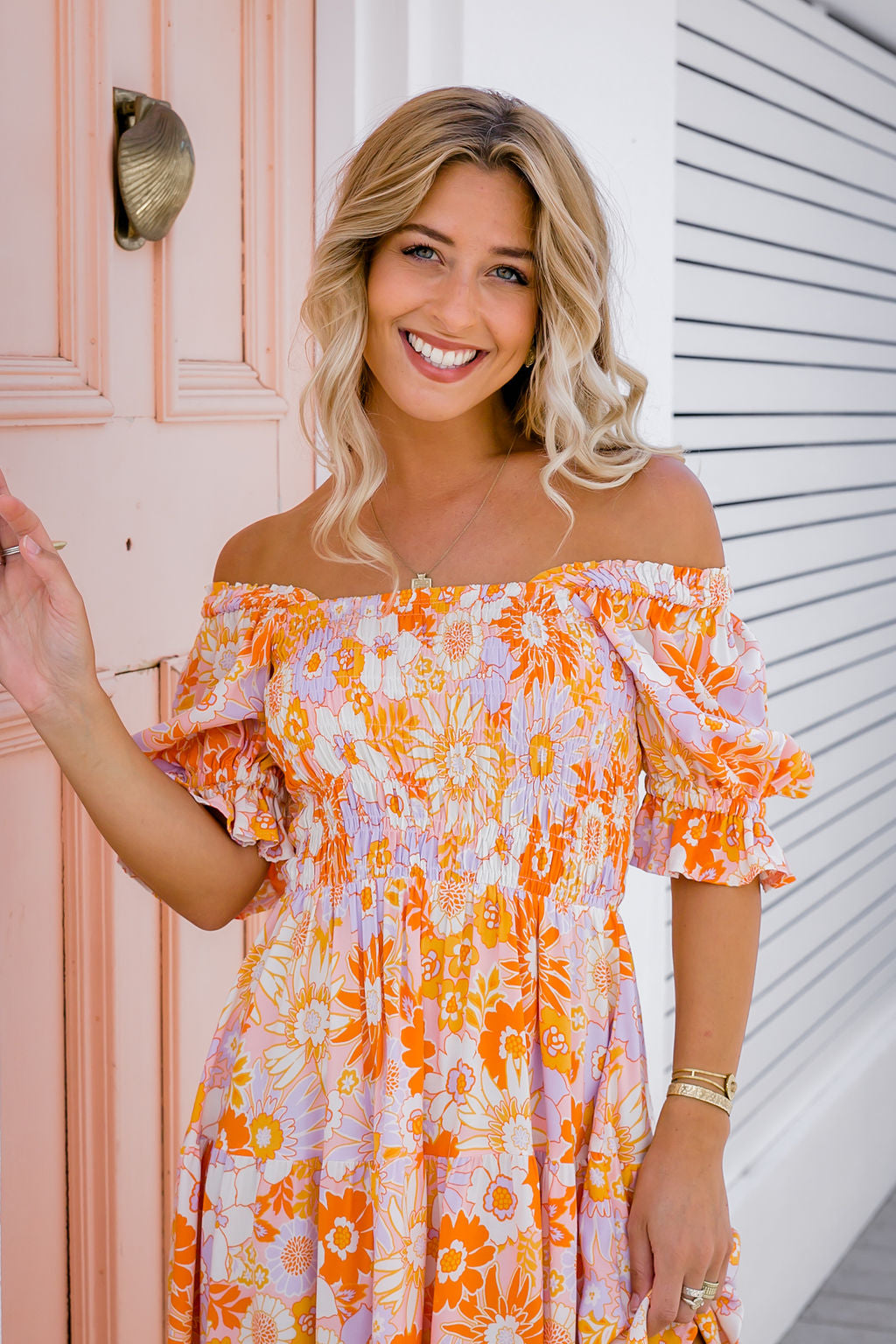 Reva Dress - Orange Fizz