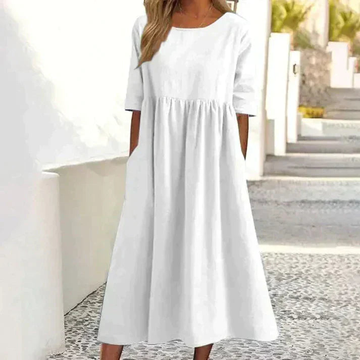 Elegant dress made of cotton