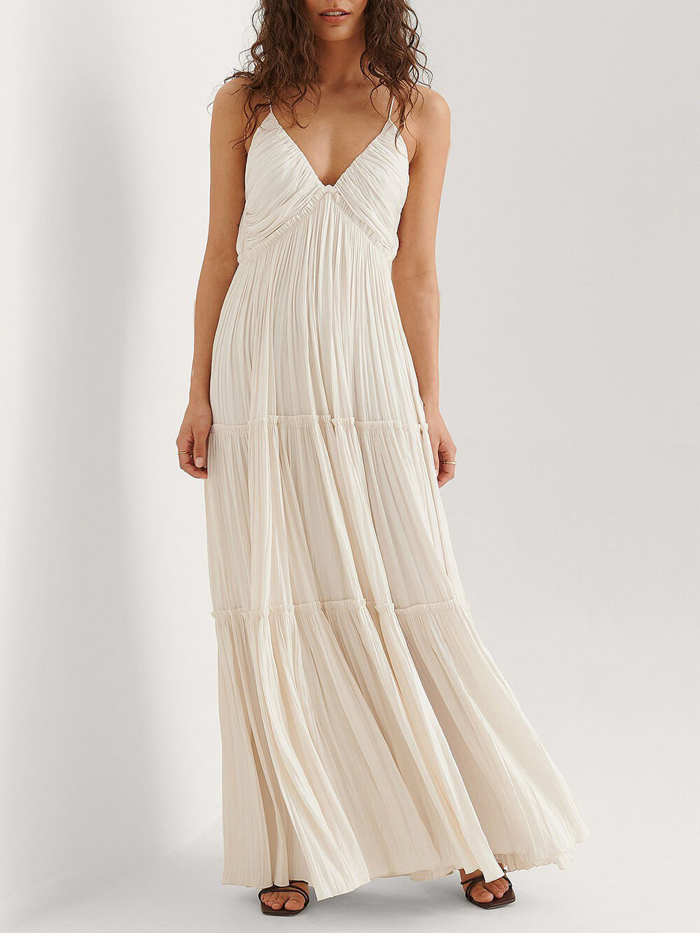 Ivyshape | Pleated Maxi Dress