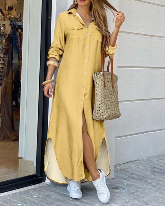 Summer Stylish Button Down Dress | Ideal for Summer