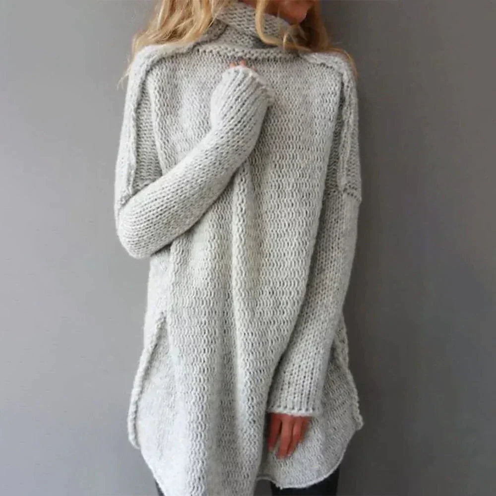 Ivyshape | Women's Gray Sweater In Plus Sizes