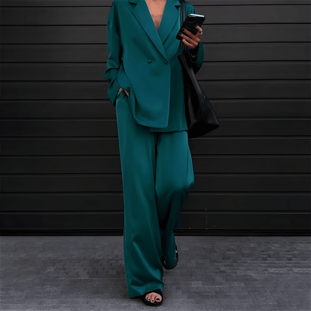 Ivyshape | Oversized, Two-Piece Office Suit