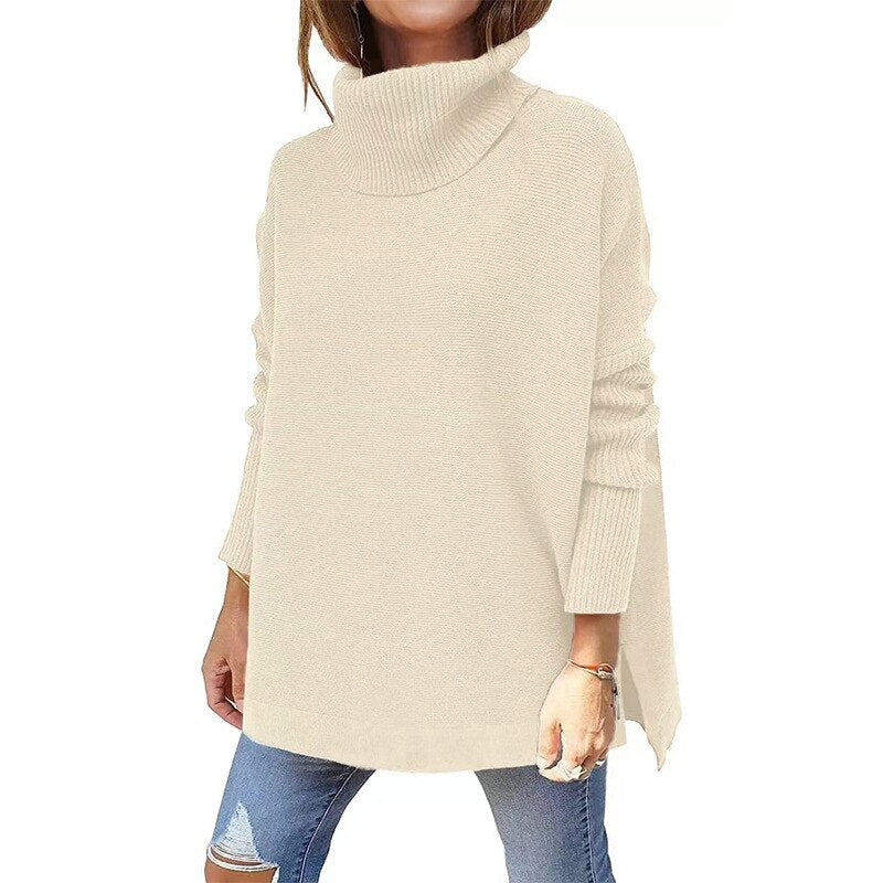 Ivyshape | Women's Winter Turtleneck Sweater Long