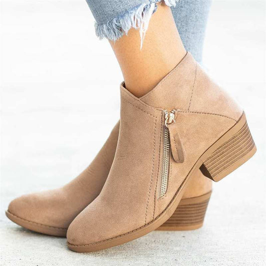 Ivyshape | Fashionable Women's Ankle Boots Comfortable & Elegant