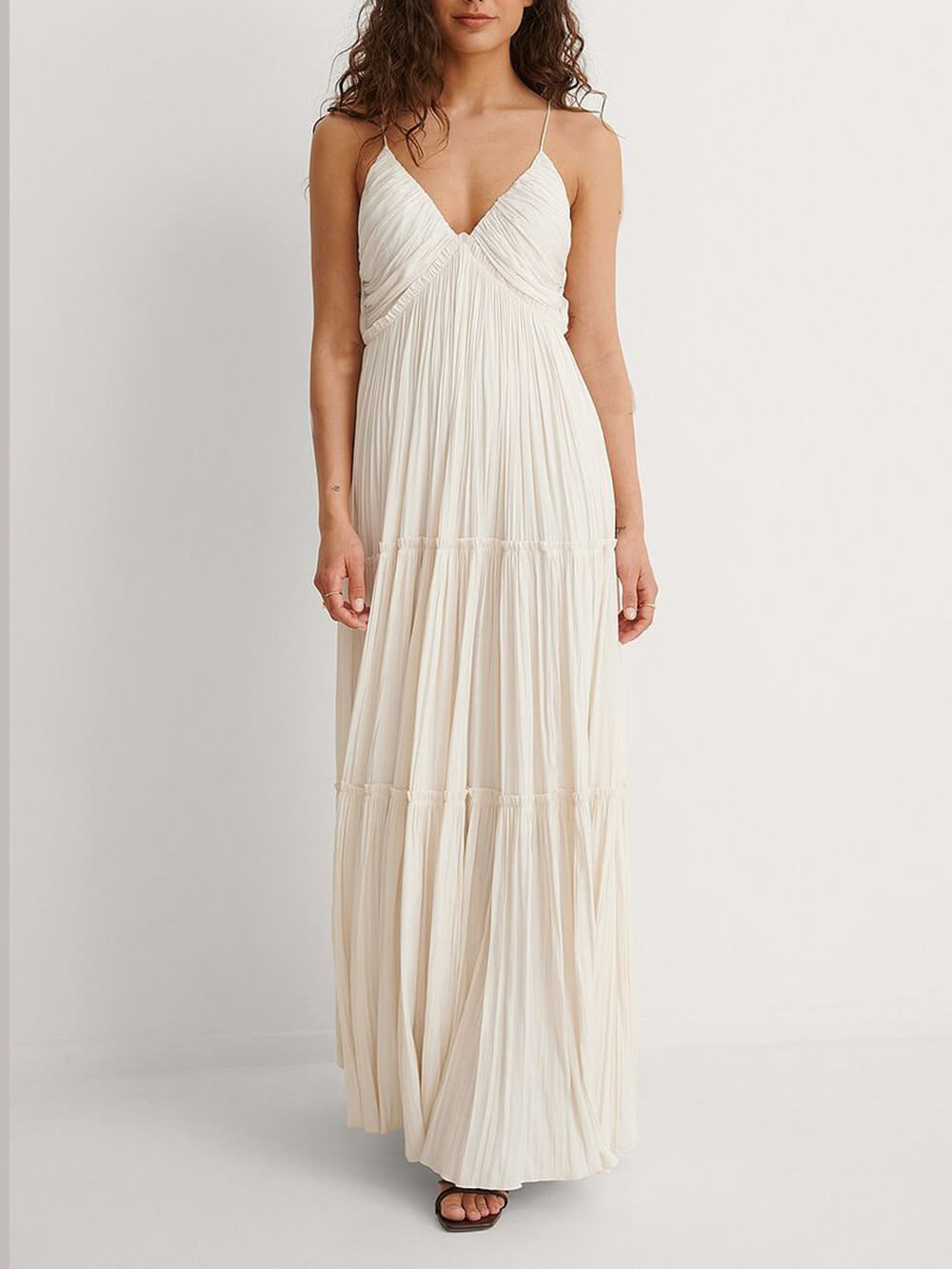 Ivyshape | Pleated Maxi Dress