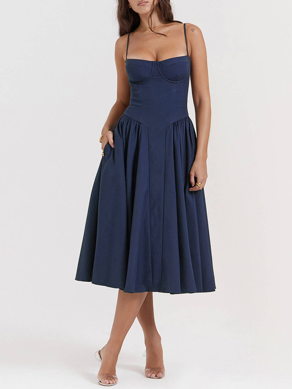 Ivyshape | Elegance Strapless Midi Dress