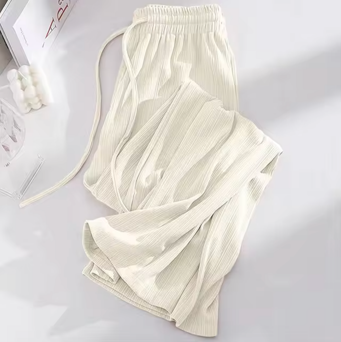 Ivyshape | Is Silk High-Waisted Pants