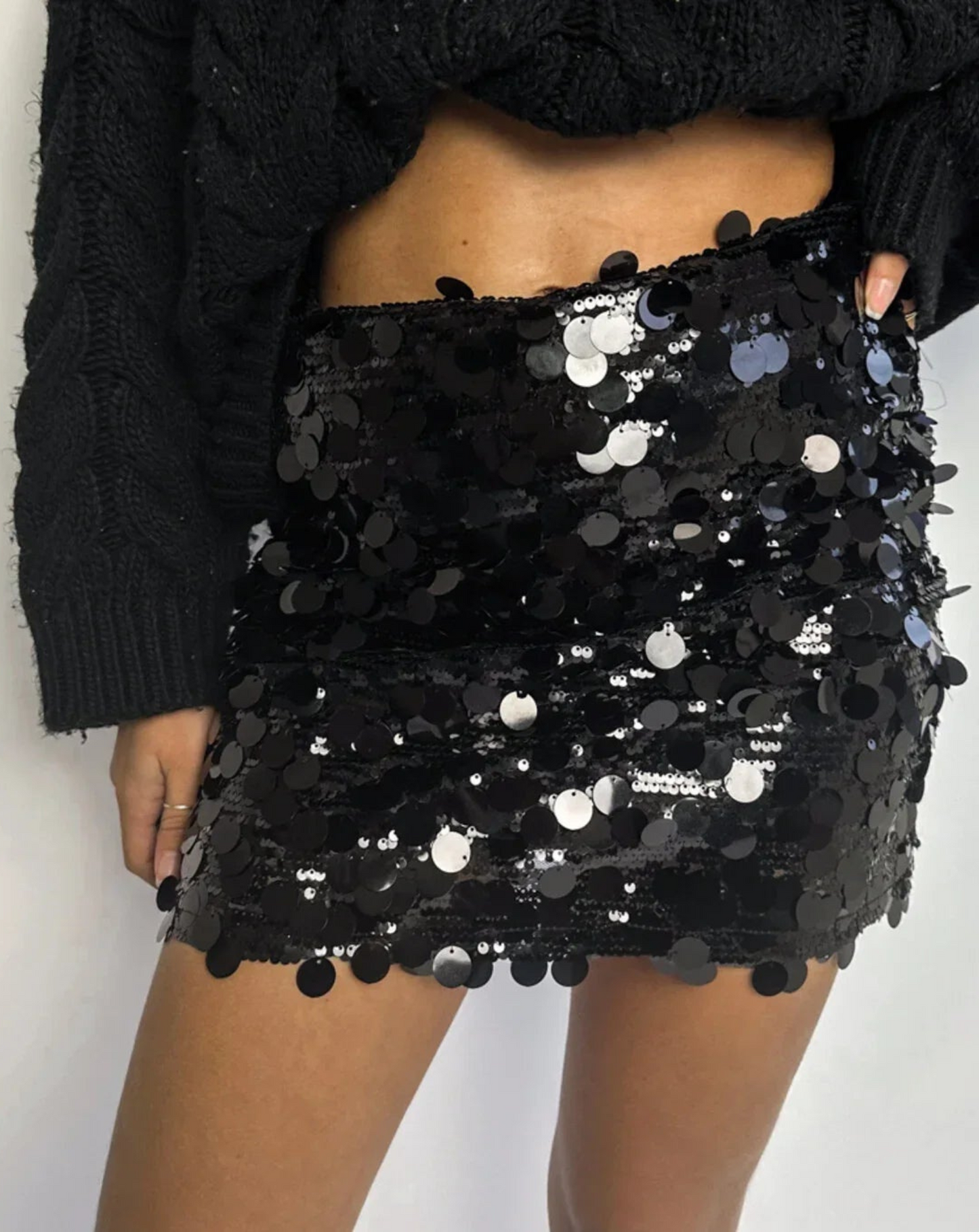 Ivyshape | Radiant Sequin Skirt