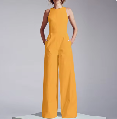 Ivyshape | Zanzea Women Sleeveless Long Jumpsuit