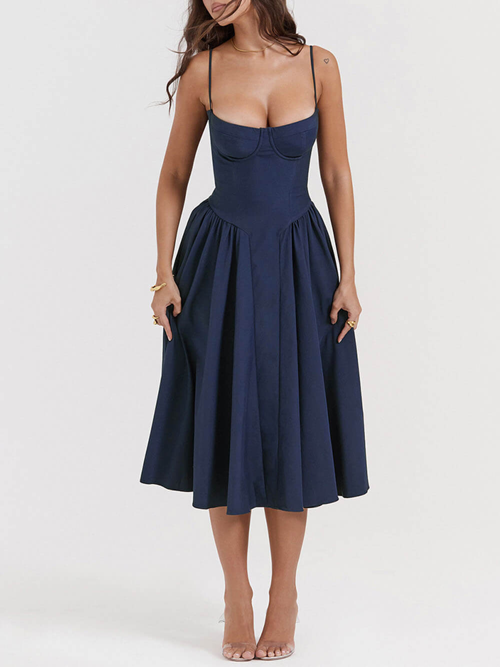 Ivyshape | Elegance Strapless Midi Dress