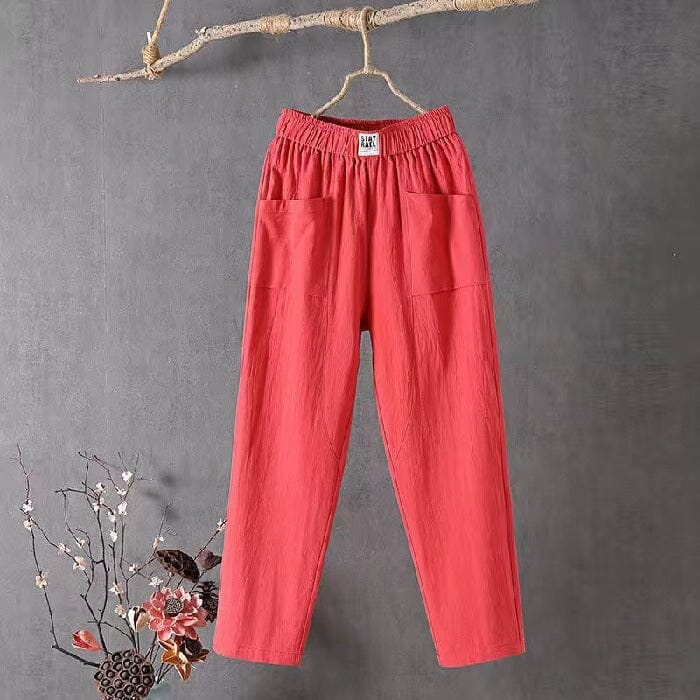 Linen Blend Trousers