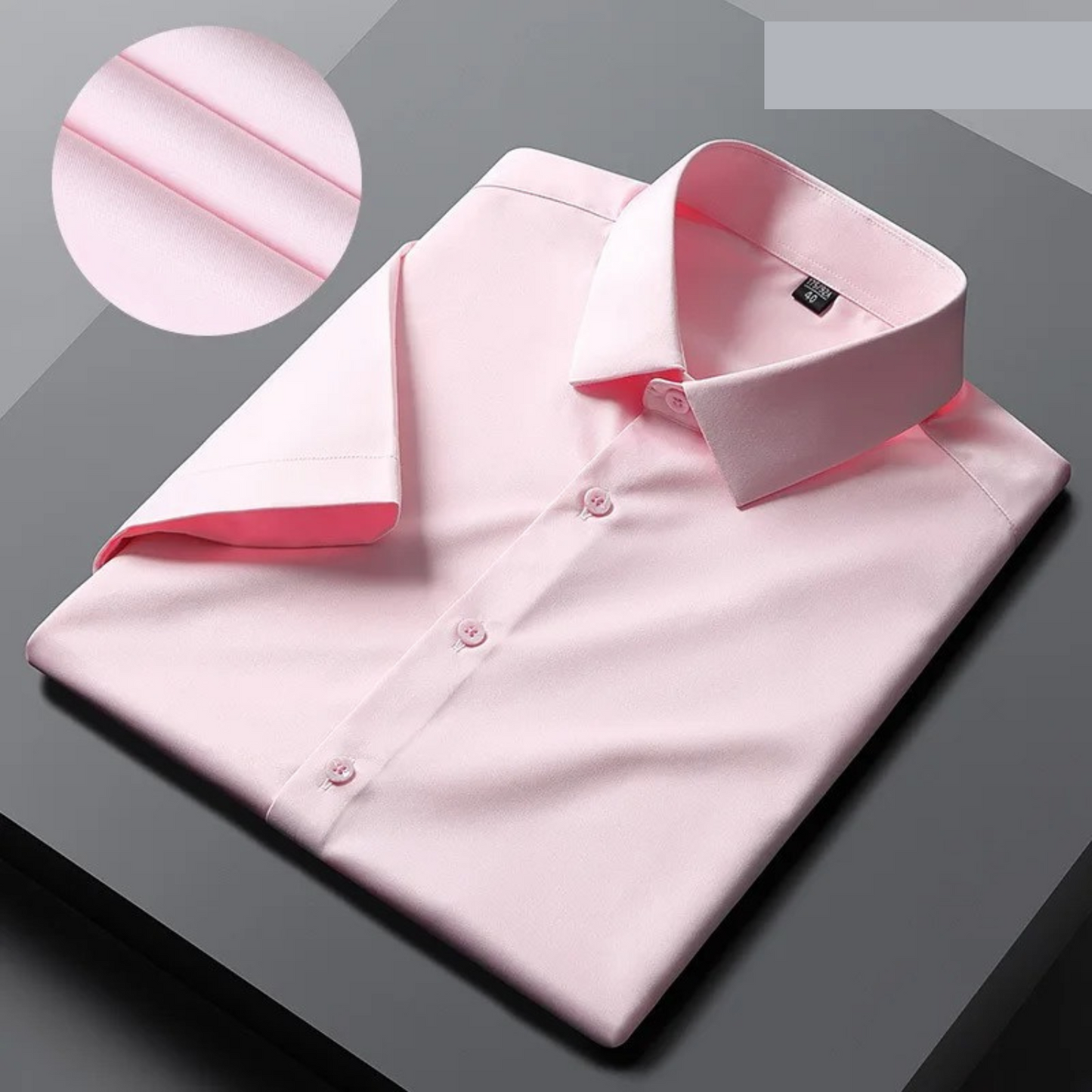 IvyShape Business Style wrinkle-free short sleeve shirt