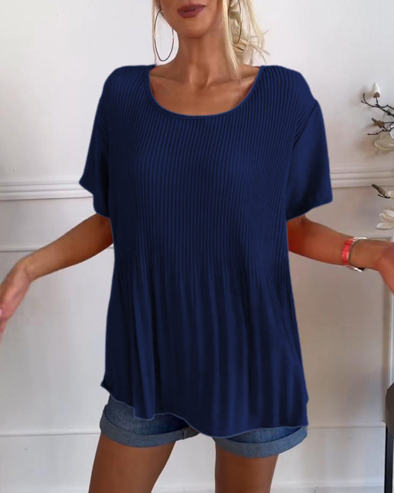 Ivyshape | Comfortable Pleated Top