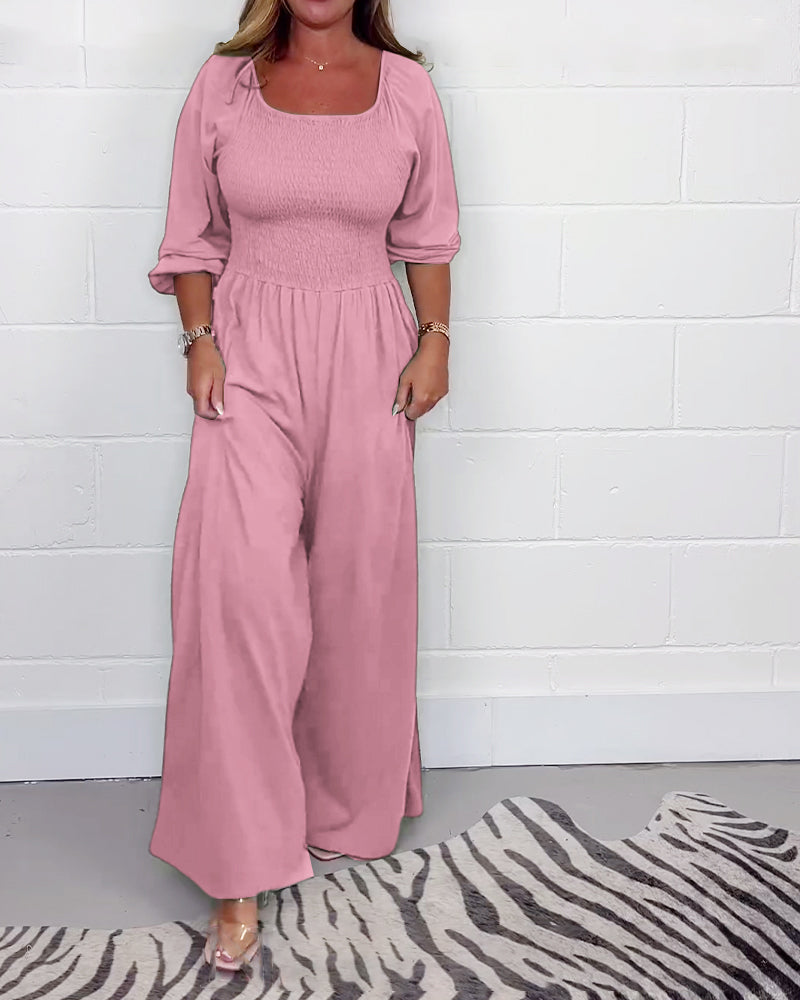 Ivyshape | Women's Stylish Jumpsuit Wide Legs