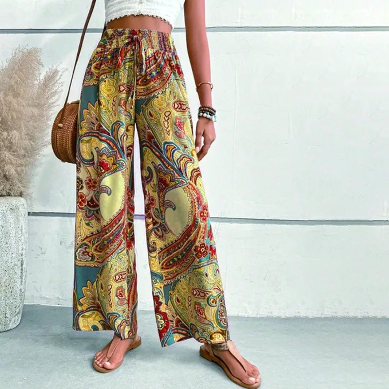 Ivyshape | Women's Beach Pants with Wide Leg