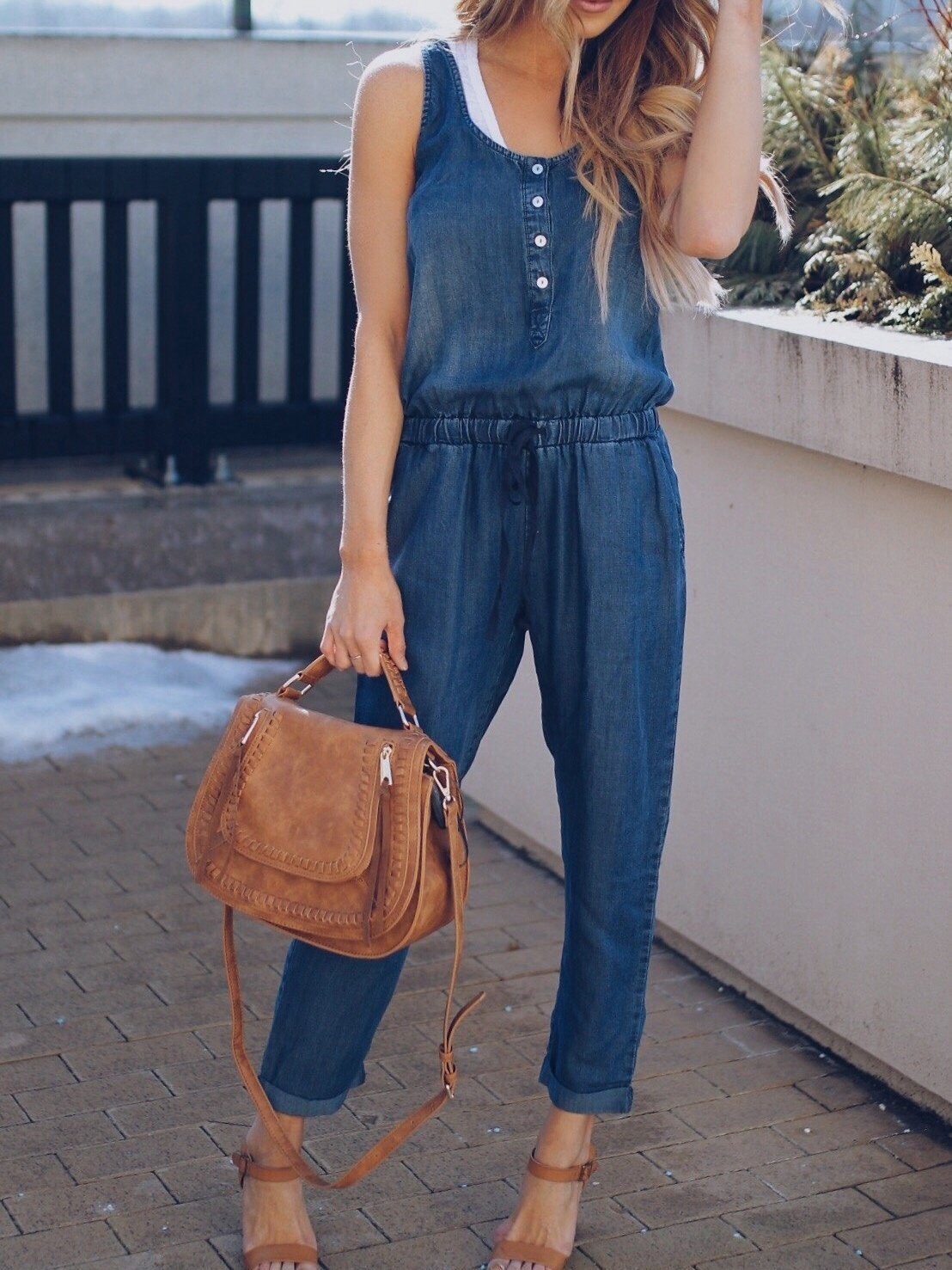 Sleeveless High Waist Casual Jumpsuit Romper