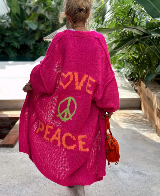 Ivyshape | Love And Peace Cardigan