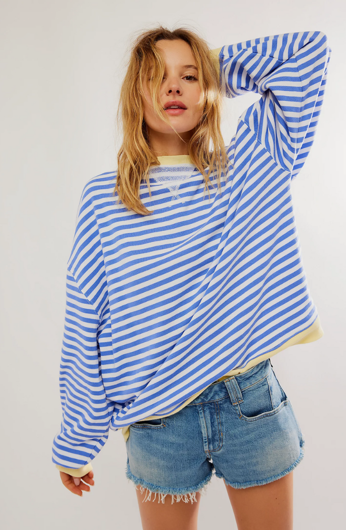 Ivyshape | Women's Striped Oversized Sweatercomfy