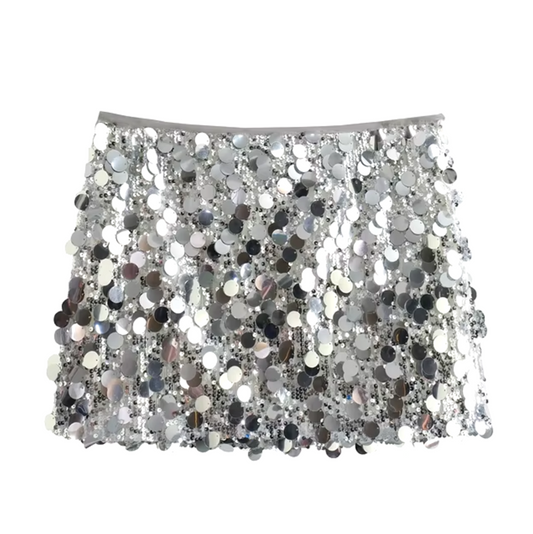 Ivyshape | Mini Skirt with Sequins