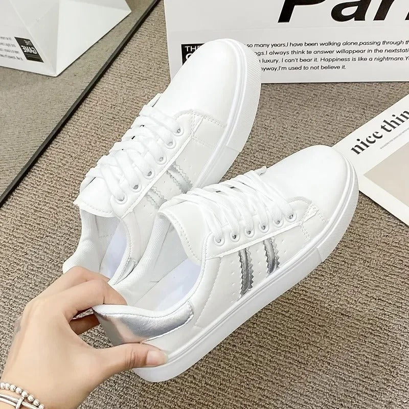 Trendy Lace-Up Running Sneakers for Women