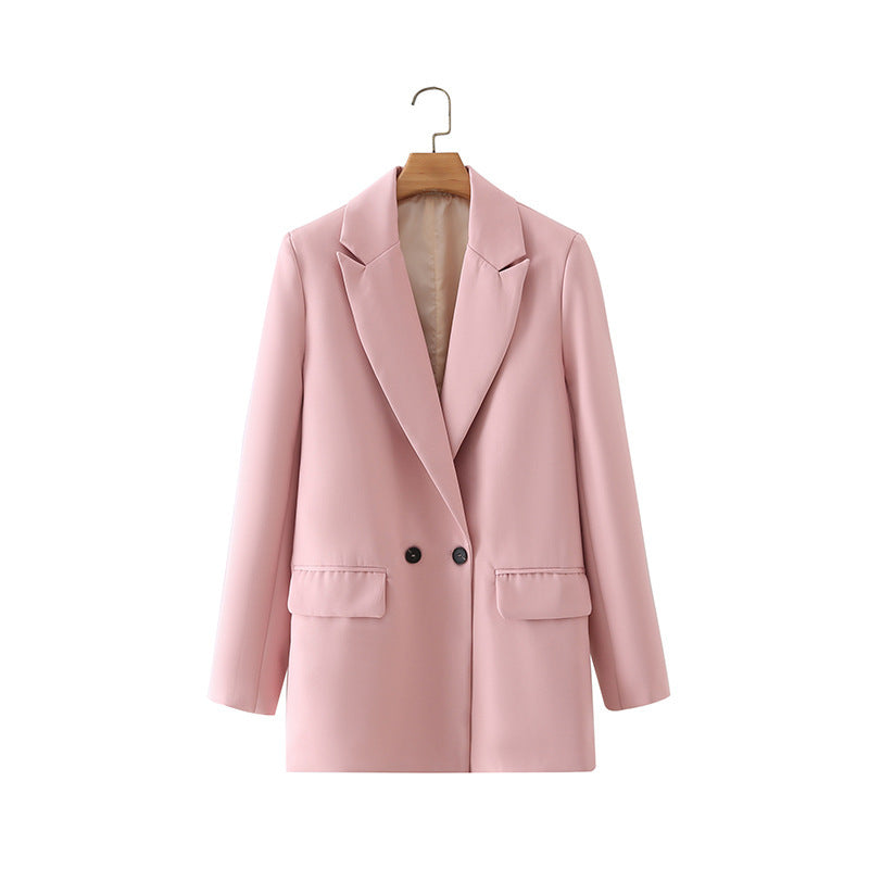 Ivyshape | Multicolor Double-Breasted Suit Coat