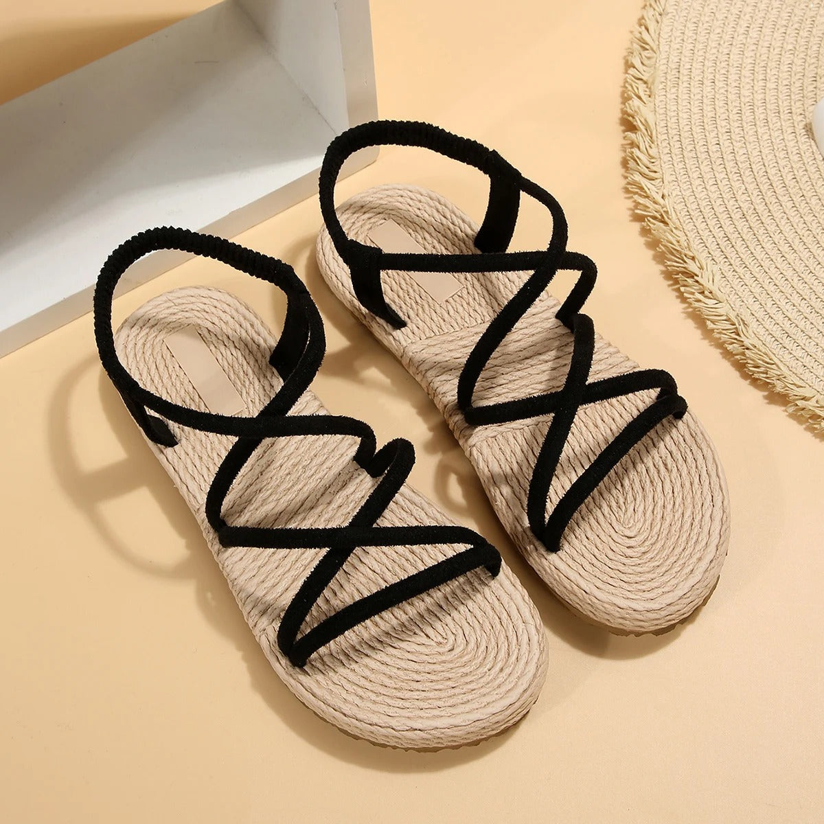 Simple Lightweight Rope Sandals for Women