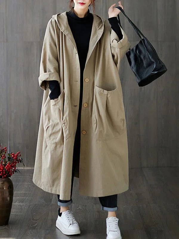 Ivyshape | Longer Waterproof Trench Coat