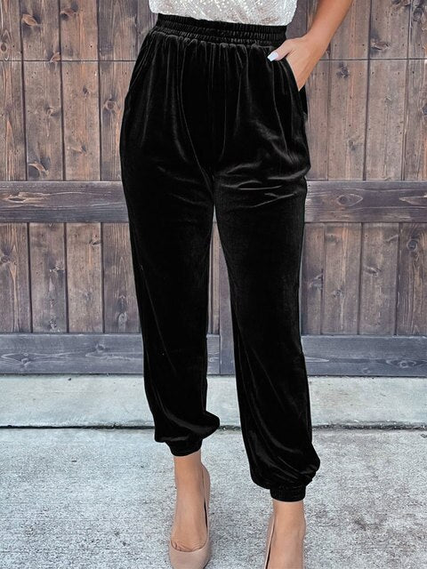 Ivyshape | Pants In Velvet