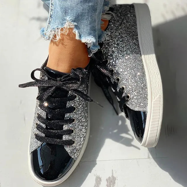 Ivyshape | Women's Glittery Shoes Shimmer