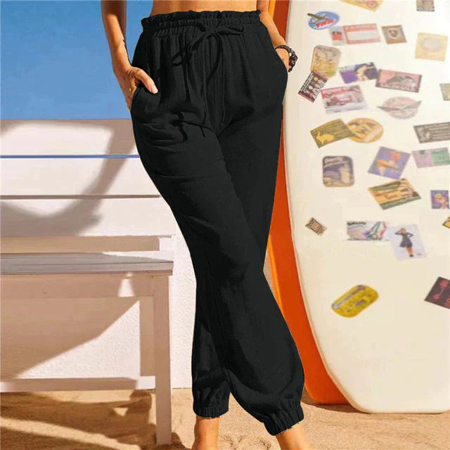 Ivyshape | Pants with Drawstring