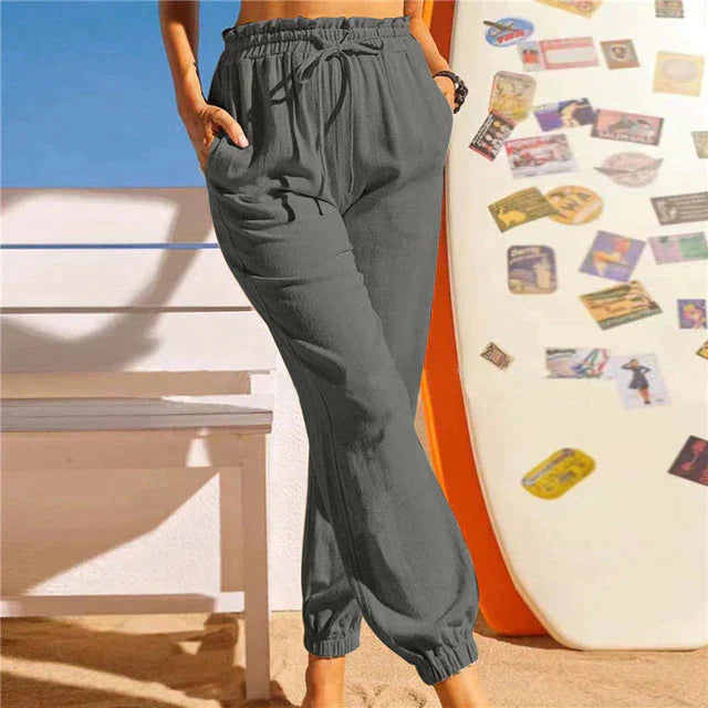 Ivyshape | Pants with Drawstring