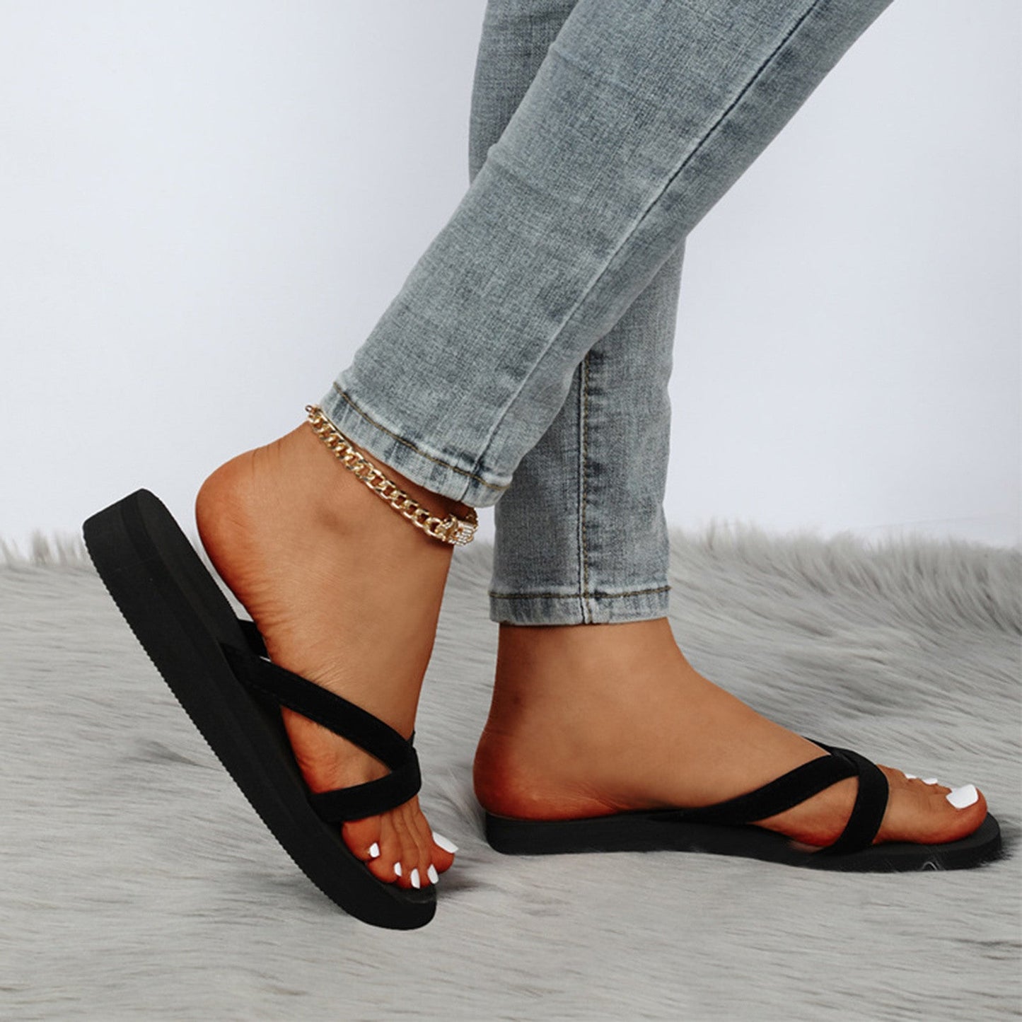 Open Toe Square Head Sandals