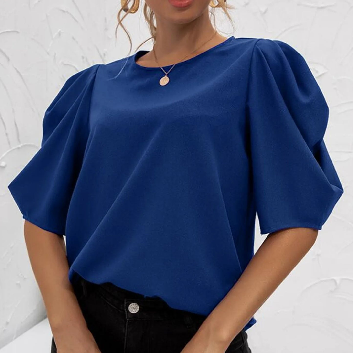 Charming Puff Sleeve Blouse for Women