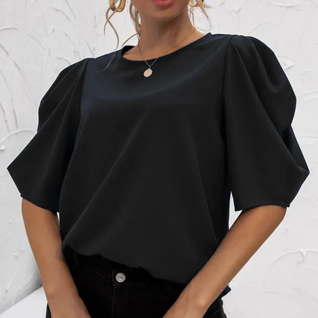 Charming Puff Sleeve Blouse for Women