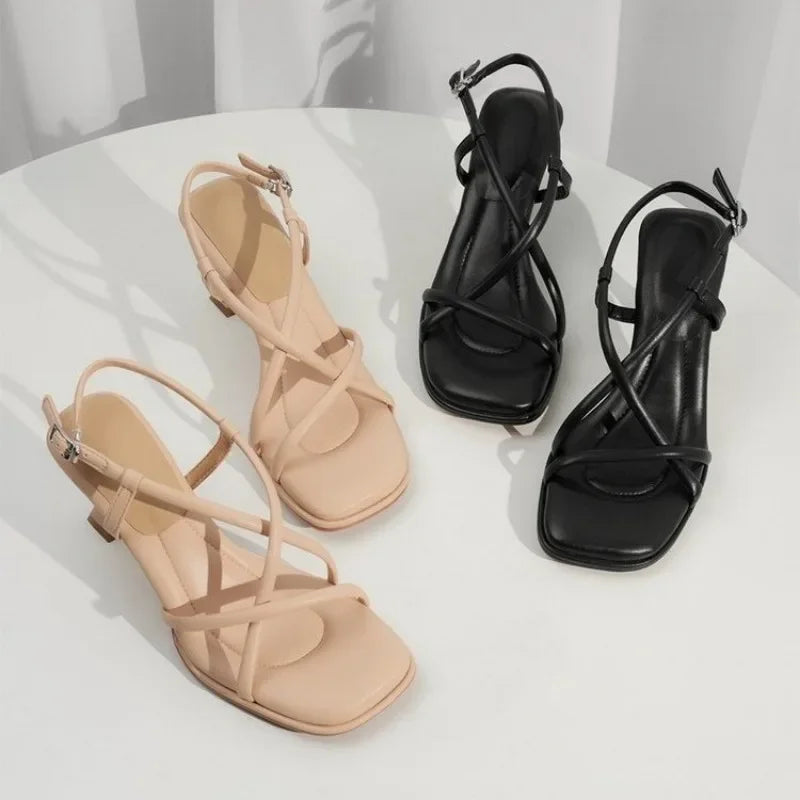 Elegant Women's Thick Heel Sandals