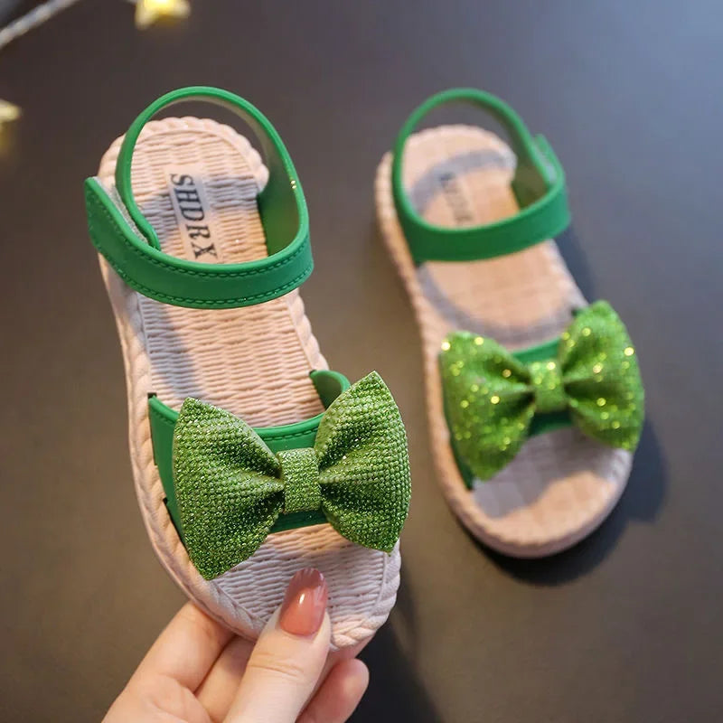 Charming Bow Tie Sandals for Girls