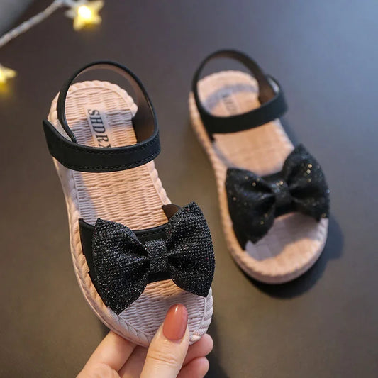 Charming Bow Tie Sandals for Girls