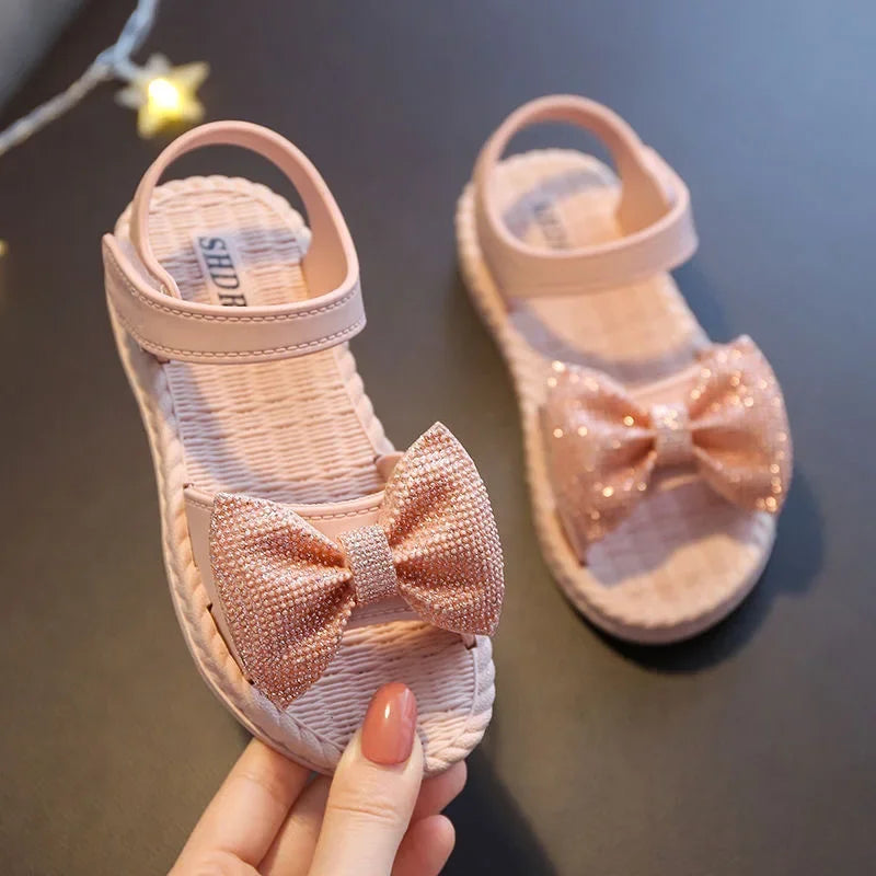 Charming Bow Tie Sandals for Girls