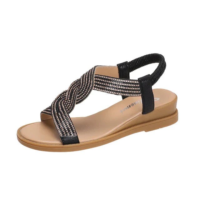 Ivyshape | Women's Sparkly Sandals Stylish