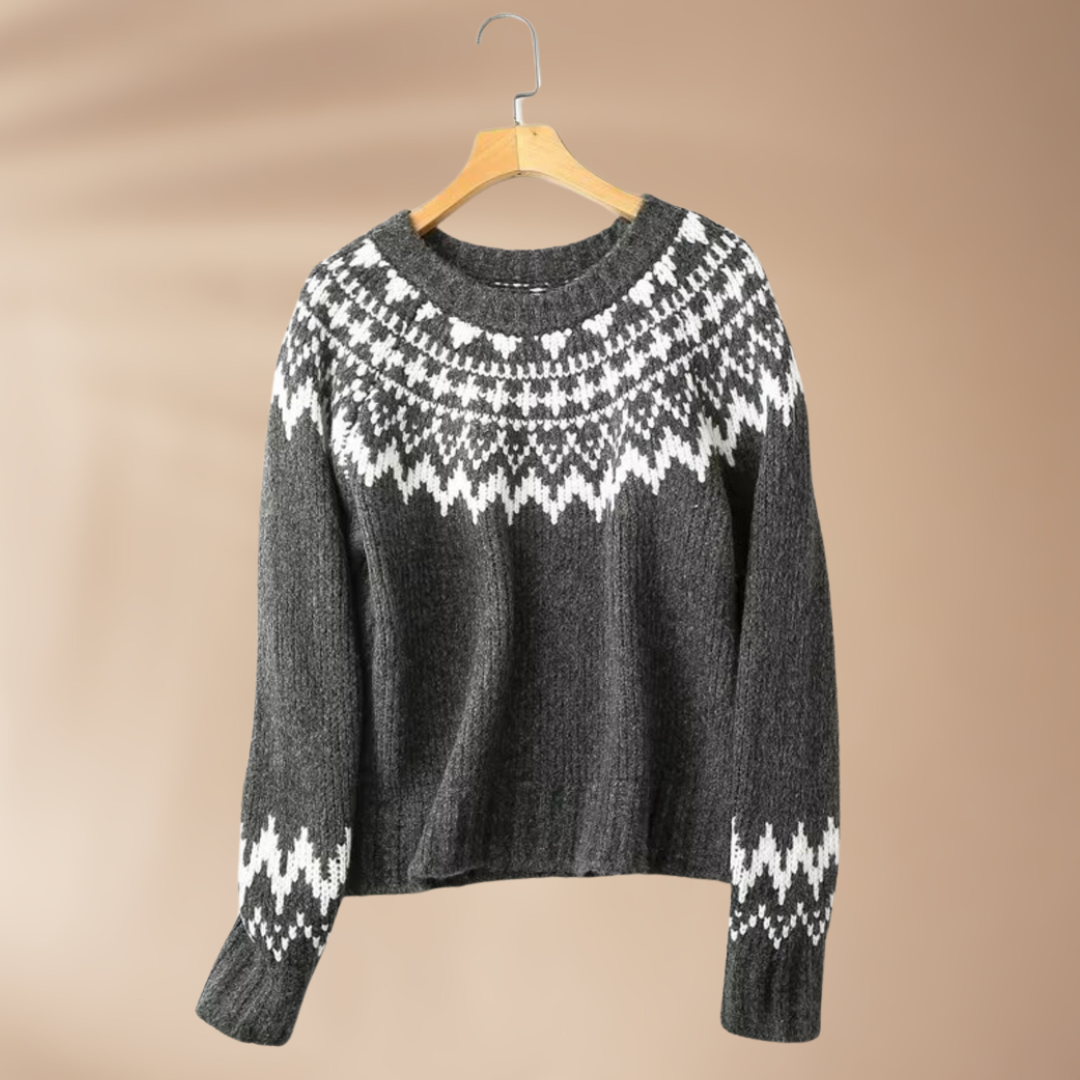 Ivyshape | Women's Warm Wool Sweater In Gray