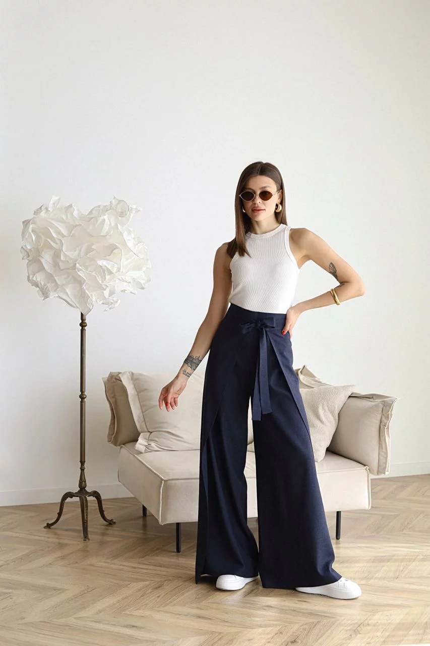 Ivyshape | Wide Crop Trousers